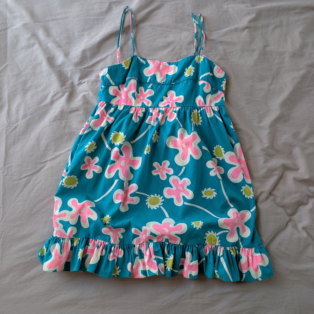 Vintage 1960s Hawaiian Tiki Mini Dress